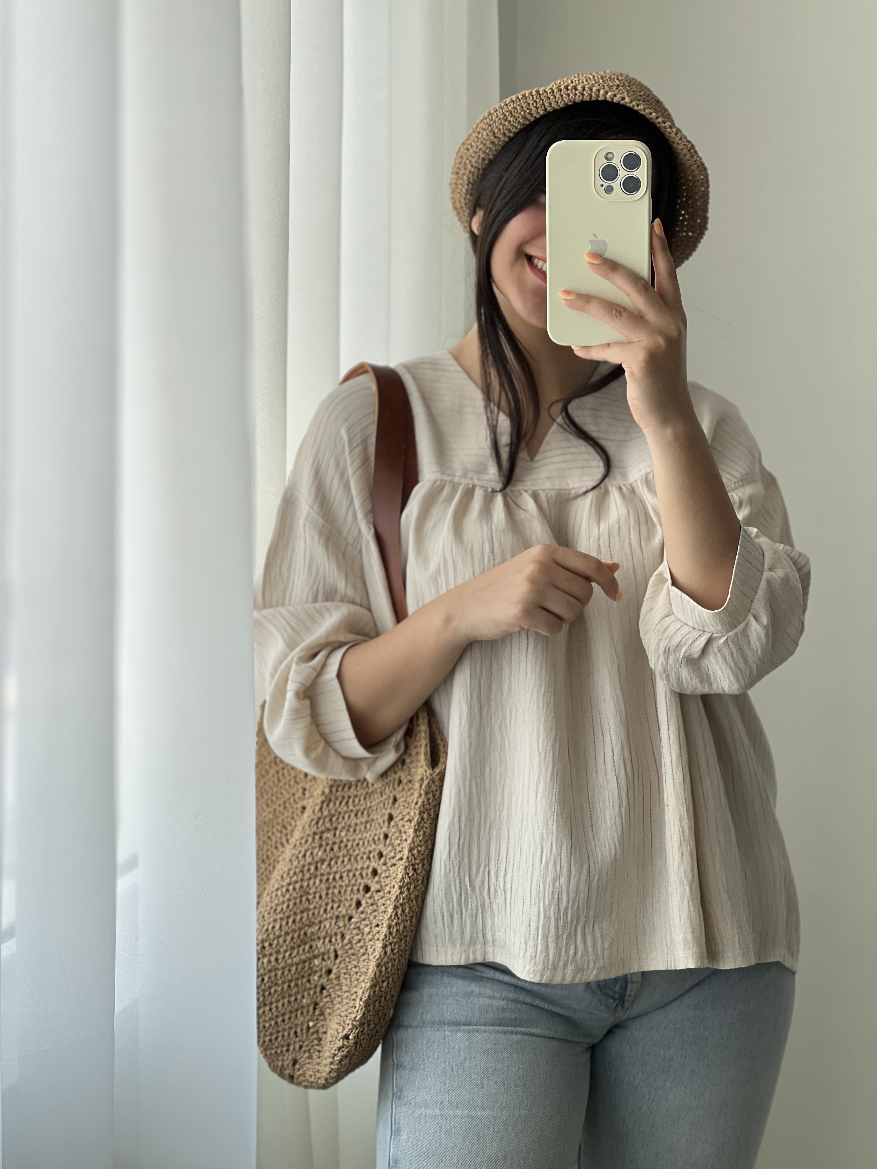 شومیز عروسکی کرم