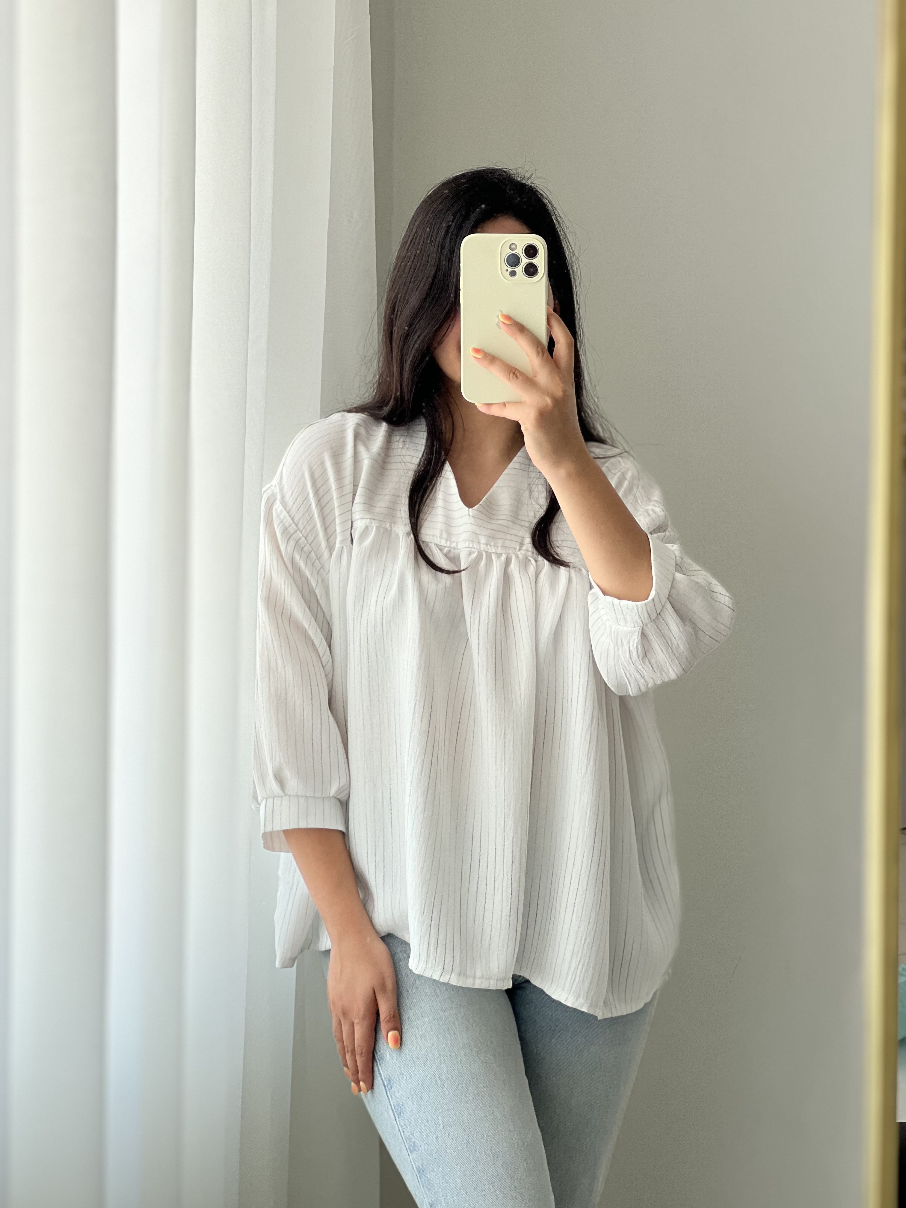 شومیز عروسکی سفید